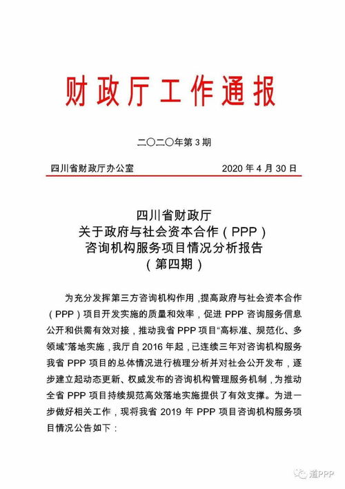 四川省政府與社會資本合作（PPP）咨詢機構服務項目分析報告——聚焦項目策劃與公關服務